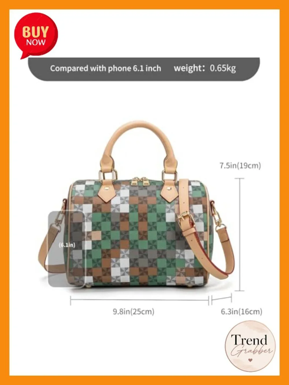 Large Satchel Handbag Crossbody Purse with Adjustable Strap